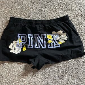 Black PINK Floral Shorts